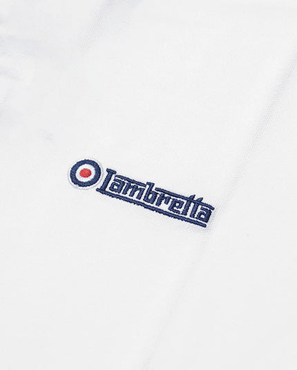 Lambretta Triple Tipped Pique Tee White
