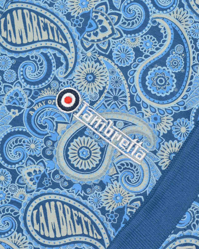Lambretta Paisley Brand Polo Dark Blue/Wood Ash