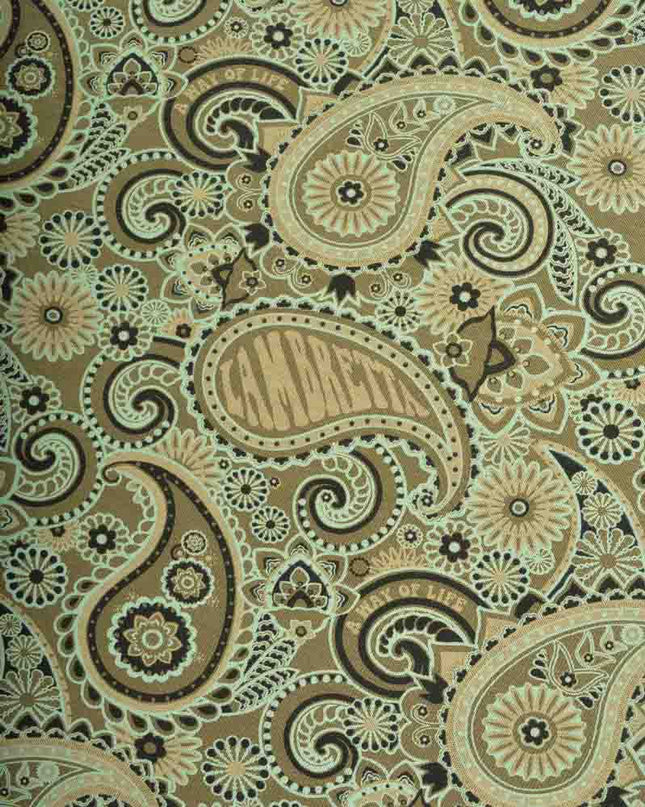 Lambretta Paisley Brand Polo Khaki