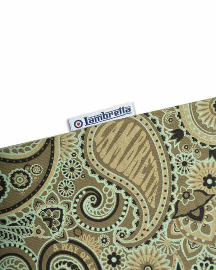 Lambretta Paisley Brand Polo Khaki
