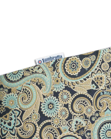Lambretta Paisley Brand Polo Navy Cameo/Blue