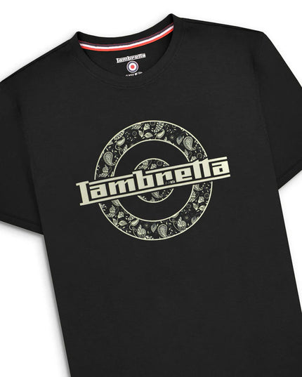 Lambretta Paisley Target Tee Black