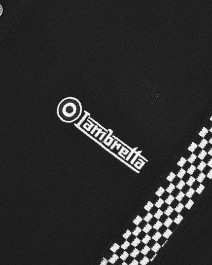 Lambretta Two Tone Polo Black