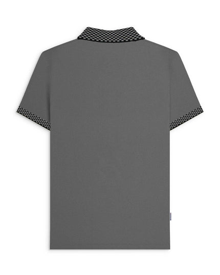 Lambretta Two Tone Polo Steel Grey