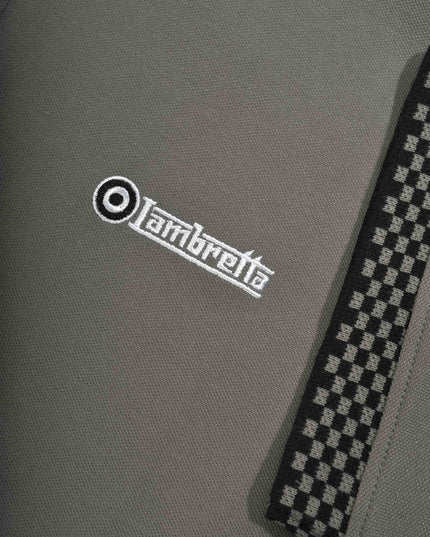 Lambretta Two Tone Polo Steel Grey