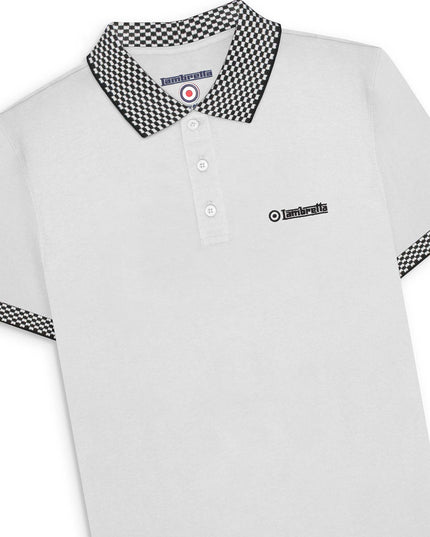 Lambretta Two Tone Polo White