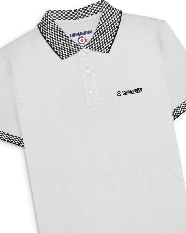 Lambretta Two Tone Polo White