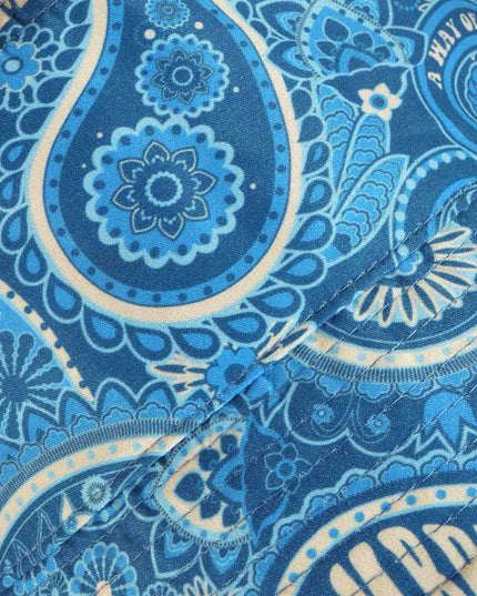 Lambretta Paisley Brand Bucket Hat Dark Blue