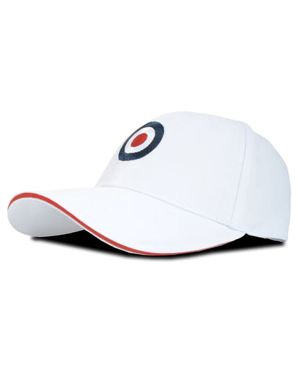 Lambretta Target Baseball Cap White