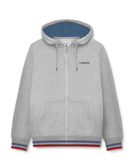 Lambretta F/Z Hoodie Grey/Dark Blue/Red