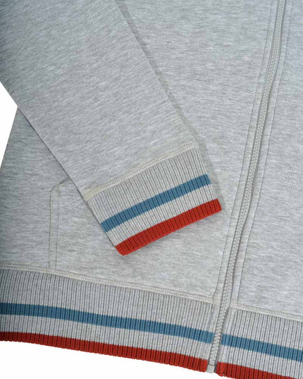 Lambretta F/Z Hoodie Grey/Dark Blue/Red