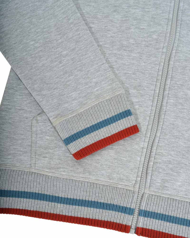 Lambretta F/Z Hoodie Grey/Dark Blue/Red
