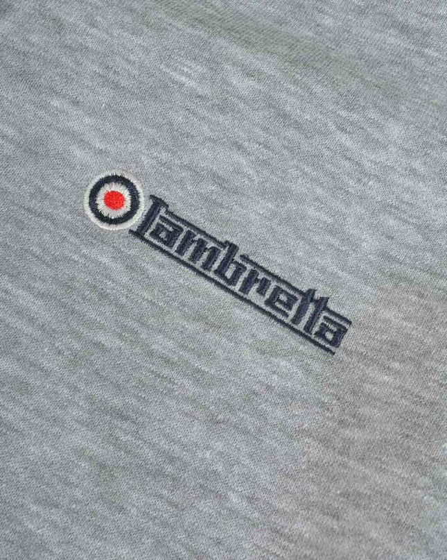 Lambretta F/Z Hoodie Grey/Dark Blue/Red