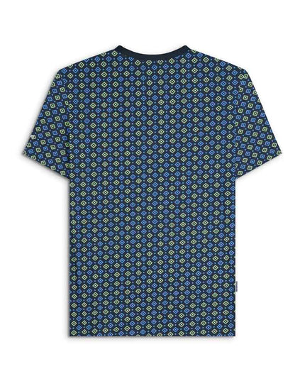 Lambretta GEO AOP Tee Navy/Basil - 229 Raw Menswear
