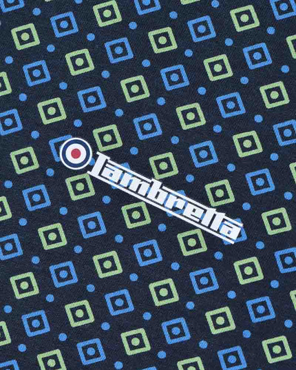 Lambretta GEO AOP Tee Navy/Basil - 229 Raw Menswear