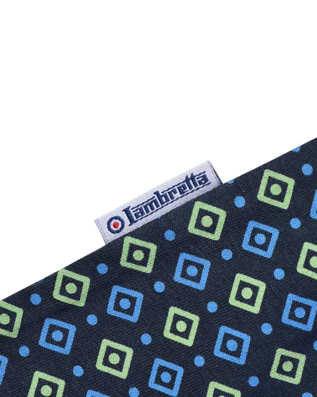 Lambretta GEO AOP Tee Navy/Basil - 229 Raw Menswear