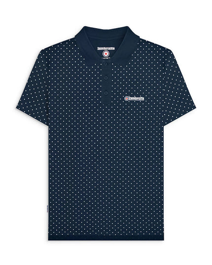 Lambretta Polkadot Polo Navy
