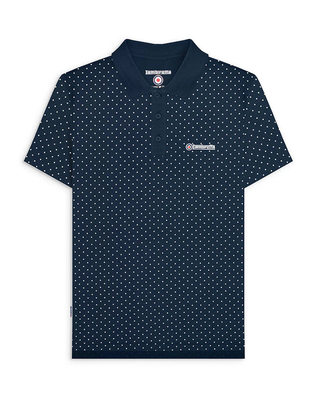 Lambretta Polkadot Polo Navy
