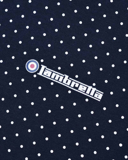 Lambretta Polkadot Polo Navy