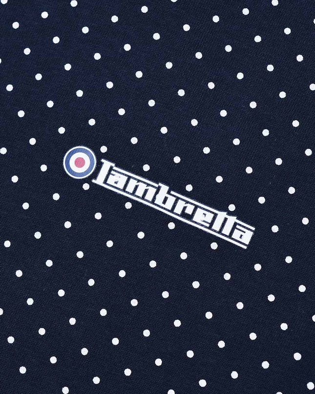 Lambretta Polkadot Polo Navy