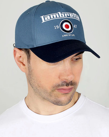 Lambretta Classic Target Cap Dark Blue