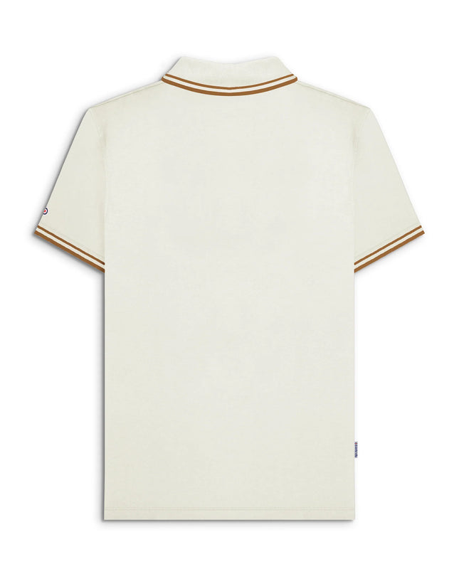 Lambretta Twin Tipped Polo in Jetstream/Tobacco - 059