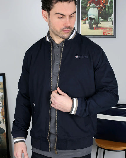 Lambretta Tripple Tipped Monkey Jacket Dark Navy Cashew/White/Iron