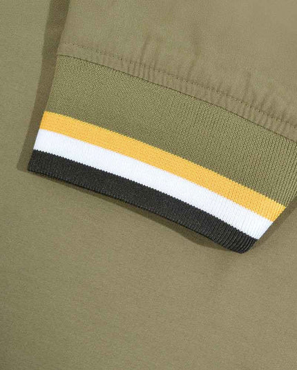 Lambretta Tripple Tipped Monkey Jacket Khaki Gold/White/Black 