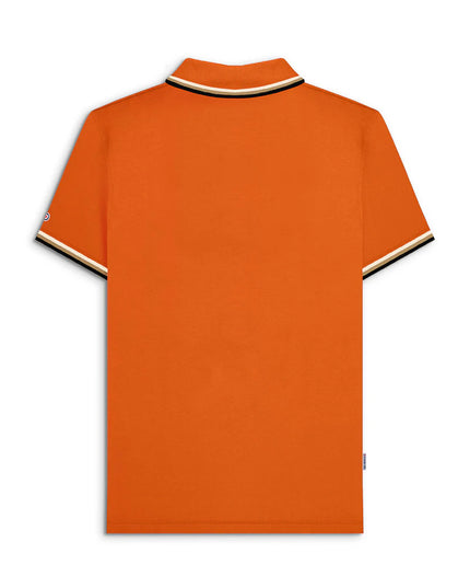 Lambretta Triple Tipped Polo Desert Sun Silver/Cashew/Black