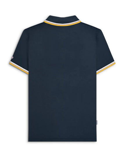 Lambretta Triple Tipped Polo Navy White/Cashew/Gold