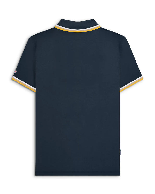 Lambretta Triple Tipped Polo Navy White/Cashew/Gold