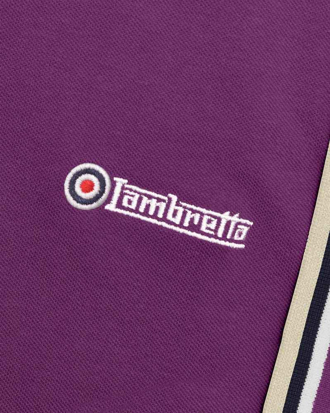 Lambretta Triple Tipped Polo Winter Bloom White/Navy/Cashew