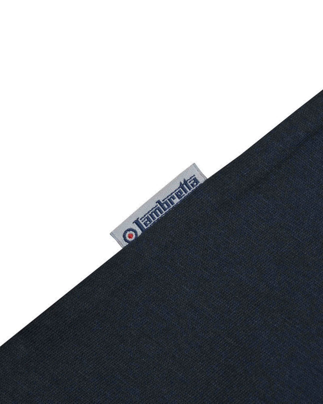 Lambretta Logo Ringer Tee in Dark Navy/Blue