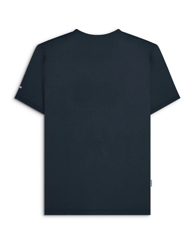 Lambretta Fade Racing Stripe Tee in Navy/White/Red