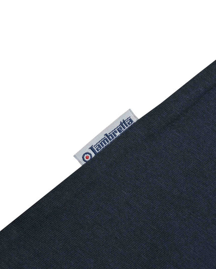Lambretta Fade Racing Stripe Tee in Navy/White/Red