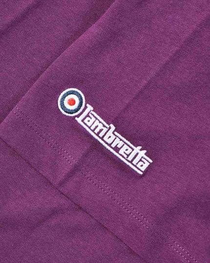 Lambretta Fade Racing Stripe Tee Winter Bloom Purple