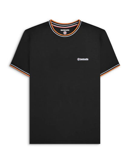 Lambretta Triple Tipped Pique Tee Black