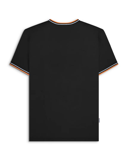 Lambretta Triple Tipped Pique Tee Black