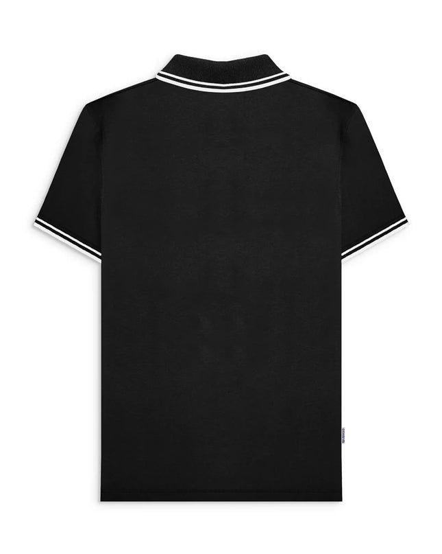 Lambretta Houndstooth Polo Black/White