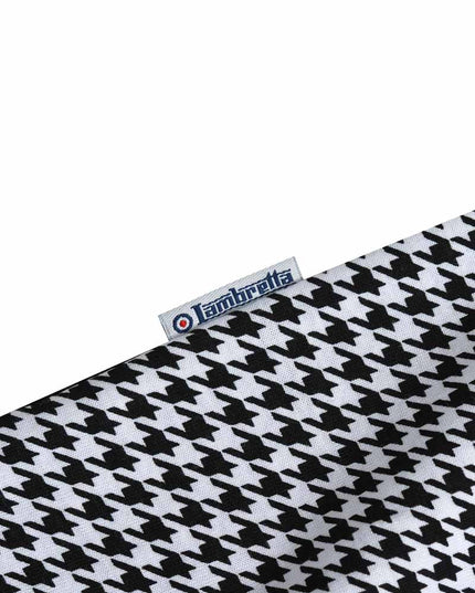 Lambretta Houndstooth Polo Black/White