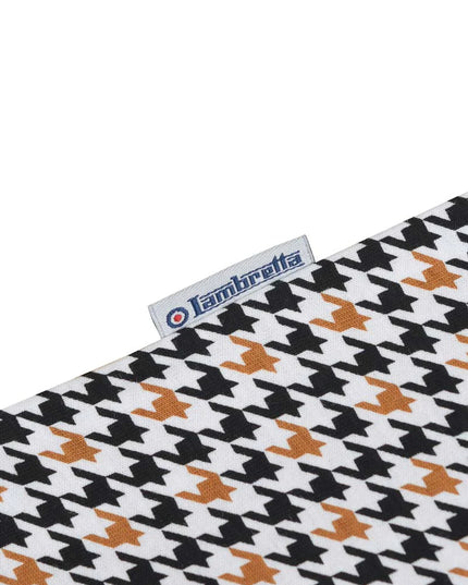 Lambretta Houndstooth Polo Mustard 