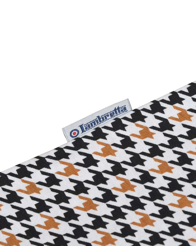 Lambretta Houndstooth Polo Mustard 