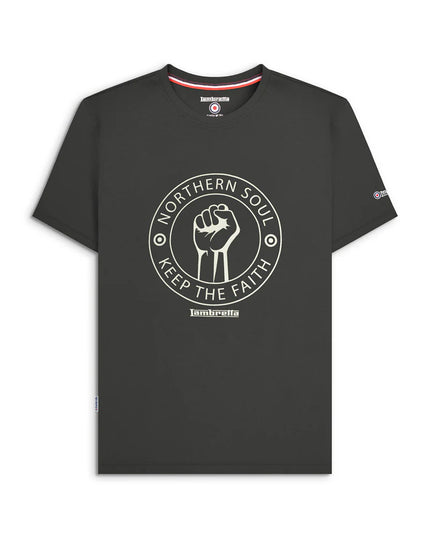 Lambretta Northern Soul Tee Iron Grey