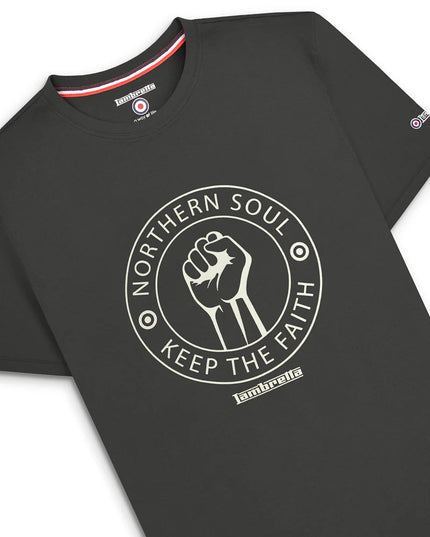 Lambretta Northern Soul Tee Iron Grey