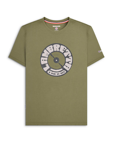 Lambretta Vinyl Tee Khaki 