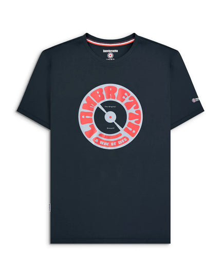 Lambretta Vinyl Tee Navy 