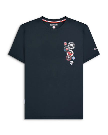 Lambretta Badges Tee Navy
