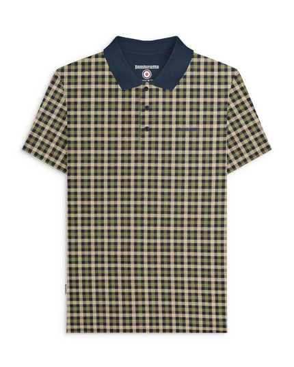 Lambretta Check Polo Navy