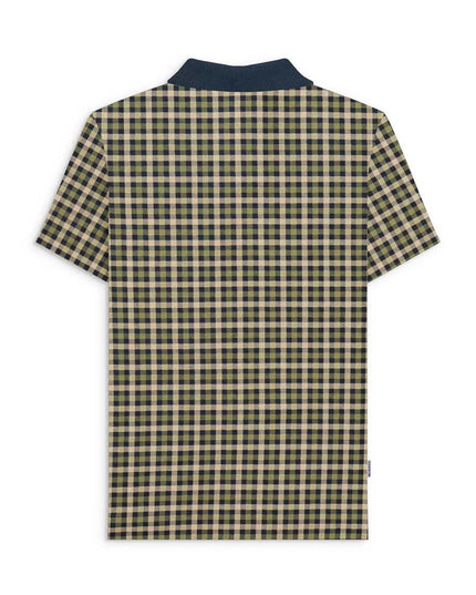 Lambretta Check Polo Navy