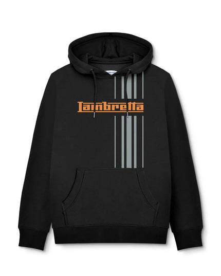 Lambretta Stripe Hoodie Black - 489 Raw Menswear